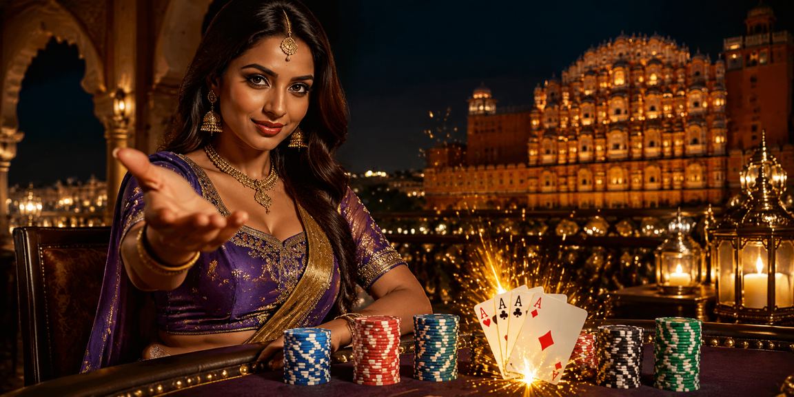 Secure digital lottery ticket purchase shown in Indian model hands